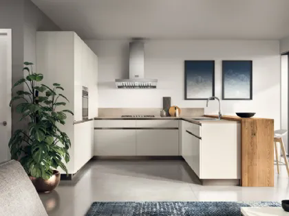 Cucina Moderna Boxi 08 in laccato Bianco di Scavolini