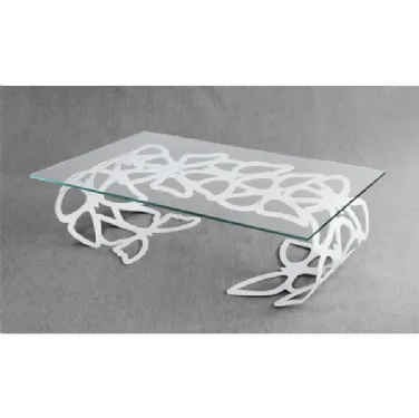 Tavolino Armonico Large con vetro trasparente di Pintdecor