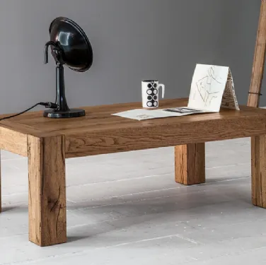 Tavolino Brooklyn in legno di Rovere massello di Devina Nais