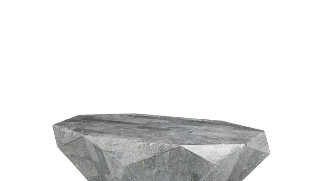 Tavolino in pietra fossile Diamond Medium di Stones