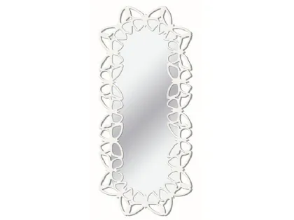 Specchiera Ermes con vetro filo lucido con farfalle di Pintdecor