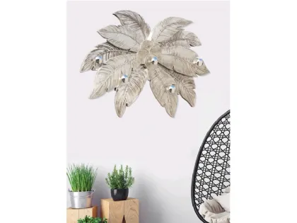 Appendiabito Palmira con decorazioni in foglia argento di Pintdecor