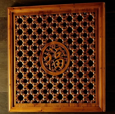 Pannello Decorativo in legno intarsiato a mano di Stones
