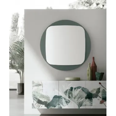 Specchio Space con cornice in vetro di Target Point