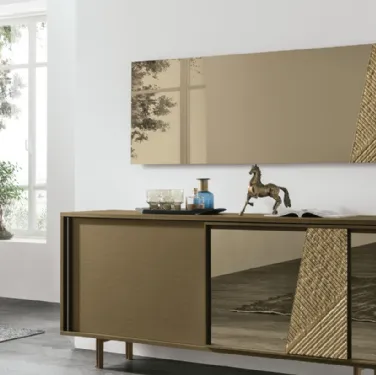 Specchiera in vetro curvato Bronzo Iside di Target Point