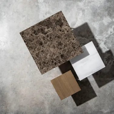 Tavolini Tetris Quadrati in vetro o legno di Devina Nais