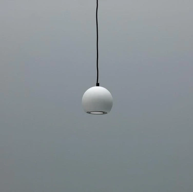 Lampada a sospensione Tenis in metallo verniciato Bianco di Stones