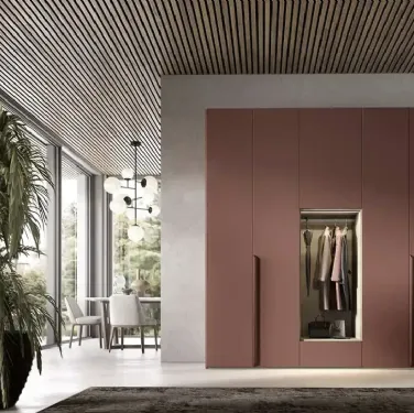Armadio con ante battenti Utility Libeccio U455 di Moretti Compact Giorno Notte