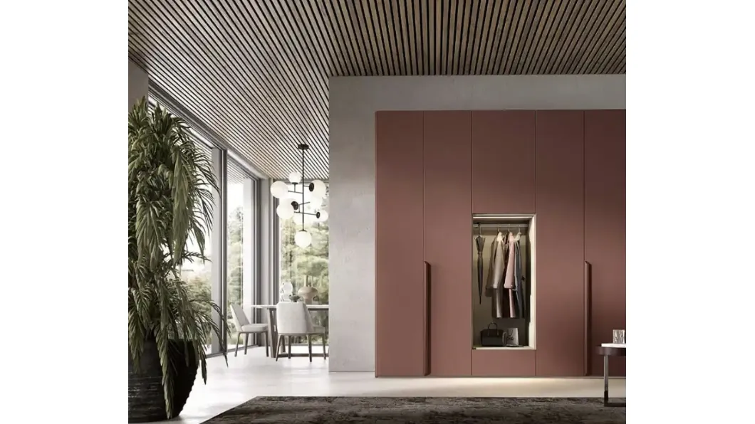 Armadio con ante battenti Utility Libeccio U455 di Moretti Compact Giorno Notte