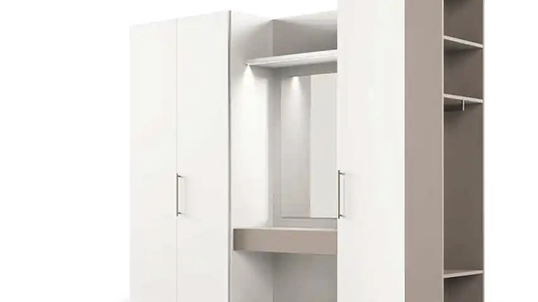 Armadio con ante battenti Utility Libeccio U452 di Moretti Compact Giorno Notte