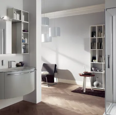 Mobile da Bagno Aquo in laccato opaco Grigio Titanio di Scavolini Bathrooms