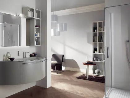 Mobile da Bagno Aquo in laccato opaco Grigio Titanio di Scavolini Bathrooms