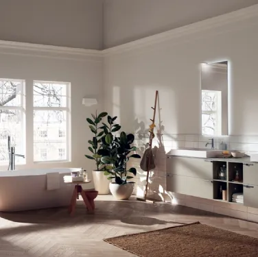 Mobile da Bagno Aquo in laccato opaco Visone di Scavolini Bathrooms