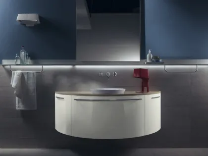 Mobile da Bagno Aquo Laccato Lucido Bianco di Scavolini Bathrooms