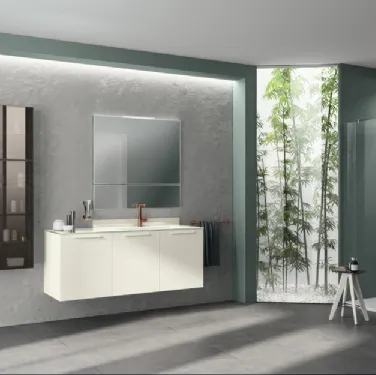 Mobile da Bagno Aquo Laccato Opaco Bianco Prestige di Scavolini Bathrooms