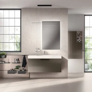 Mobile da Bagno Aquo Laccato Opaco Perlato di Scavolini Bathrooms