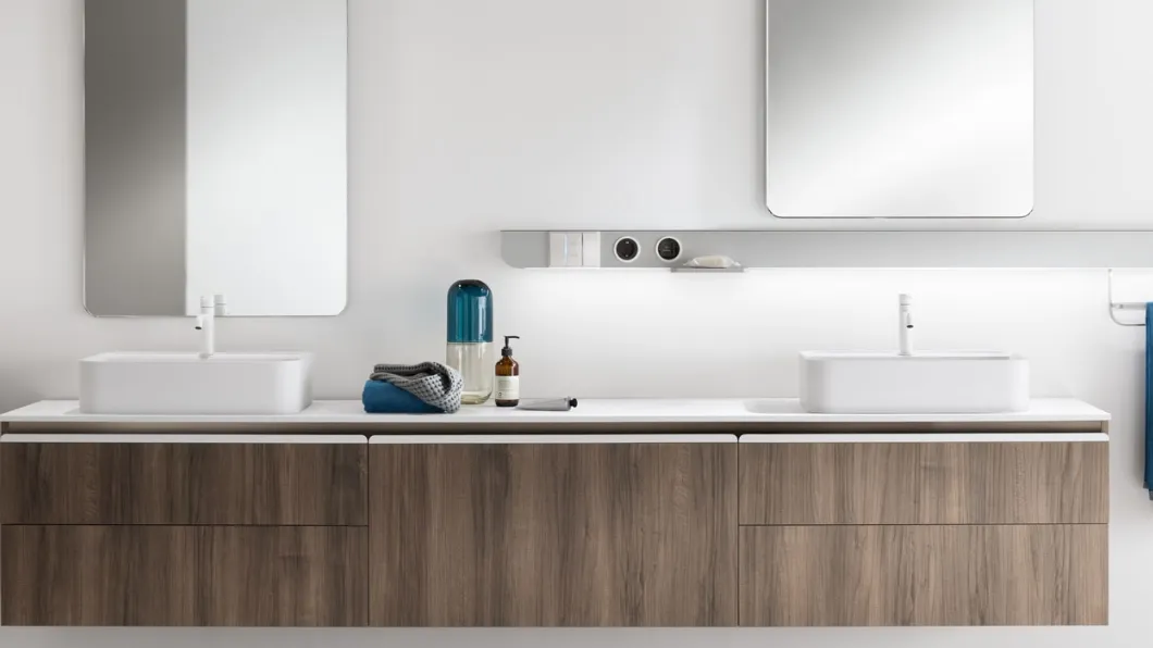 Mobile da Bagno Dandy Plus in Noce Garden di Scavolini Bathrooms