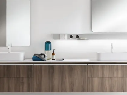 Mobile da Bagno Dandy Plus in Noce Garden di Scavolini Bathrooms