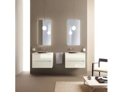 Mobile da Bagno Idro Laccato Lucido Bianco Prestige di Scavolini Bathrooms