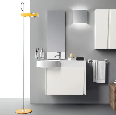 Mobile da Bagno Lagu in klaccatoi opaco Bianco Prestige di Scavolini Bathrooms