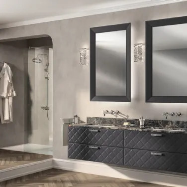 Mobile da Bagno Magnifica Glamour Laccato Opaco Grigio Ferro di Scavolini Bathrooms