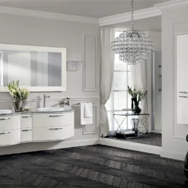 Mobile da Bagno Magnifica in laccato lucido Bianco Prestige di Scavolini Bathrooms