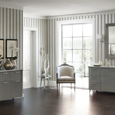 Mobile da Bagno Magnifica in laccato lucido Grigio Titanio di Scavolini Bathrooms