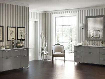 Mobile da Bagno Magnifica in laccato lucido Grigio Titanio di Scavolini Bathrooms
