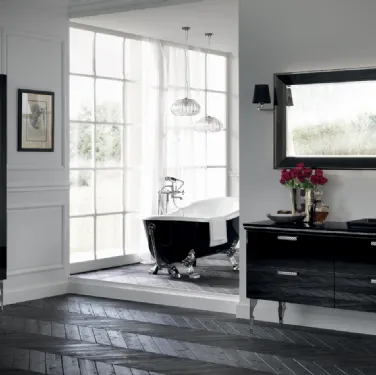 Mobile da Bagno Magnifica in laccato lucido Nero Ardesia di Scavolini Bathrooms