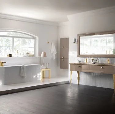 Mobile da Bagno Magnifica Laccato Lucido Grigio Tundra di Scavolini Bathrooms