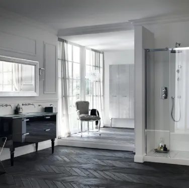 Mobile da Bagno Magnifica Laccato Lucido Nero Ardesia di Scavolini Bathrooms