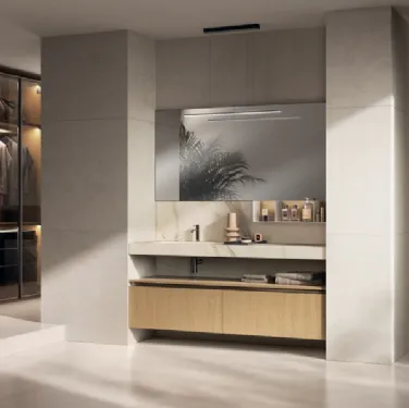 Mobile da Bagno Miko in Decorativo Rovere Gold di Scavolini Bathrooms