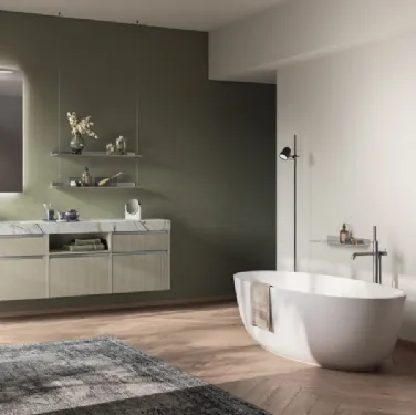 Mobile da Bagno Miko Laccato Opaco Tortora di Scavolini Bathrooms