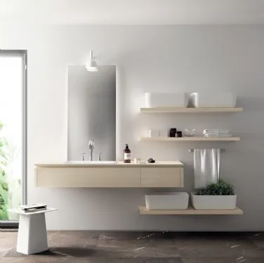 Mobile da Bagno Qi in Decorativo Olmo Kuuki 02 di Scavolini Bathrooms