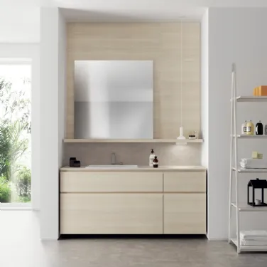 Mobile da Bagno Qi in Decorativo Olmo Kuuki 04 di Scavolini Bathrooms
