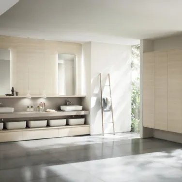 Mobile da Bagno a terra Qi in Decorativo Olmo Kuuki di Scavolini Bathrooms