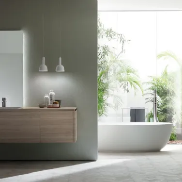Mobile da Bagno Qi in decorativo Olmo Hono di Scavolini Bathrooms