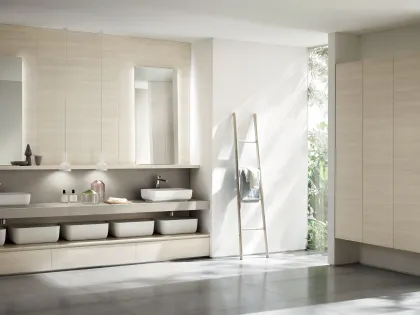 Mobile da Bagno Qi in decorativo Olmo Kuuki di Scavolini Bathrooms