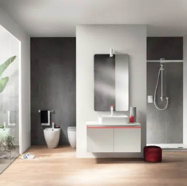 Mobile da Bagno Dandy Plus Laccato Opaco Bianco Prestige di Scavolini Bathrooms