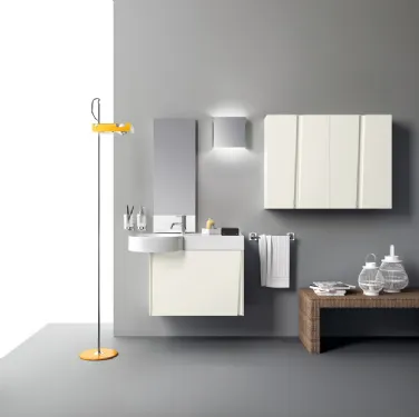 Mobile da Bagno Lagu Laccato Opaco Bianco Prestige di Scavolini Bathrooms