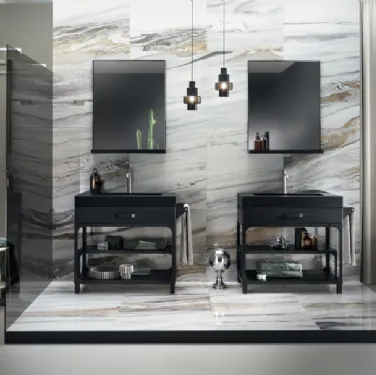 Mobile da Bagno Mistfits Bathroom Absolute Dark di Scavolini Bathrooms