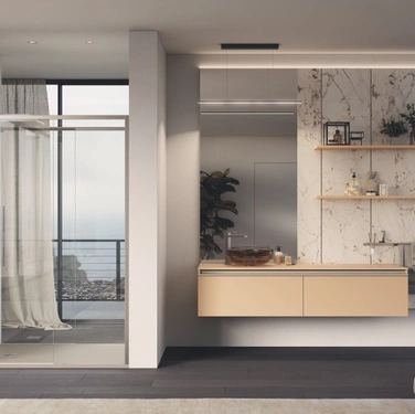 Mobile da Bagno sospeso Stilo in laccato opaco Ginger di Scavolini Bathrooms