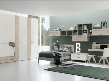 Cameretta componibile Golf C126 in melaminico di Colombini Casa