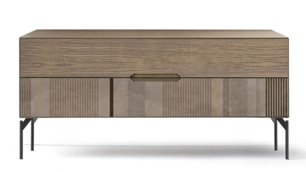 Comò Icon's 101 New Decò V02 in legno con stampa decorativa di Devina Nais
