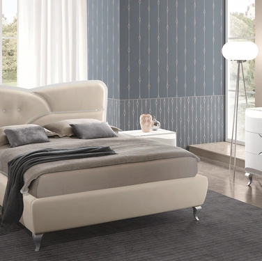 Letto in ecopelle Dolly di Adriatica