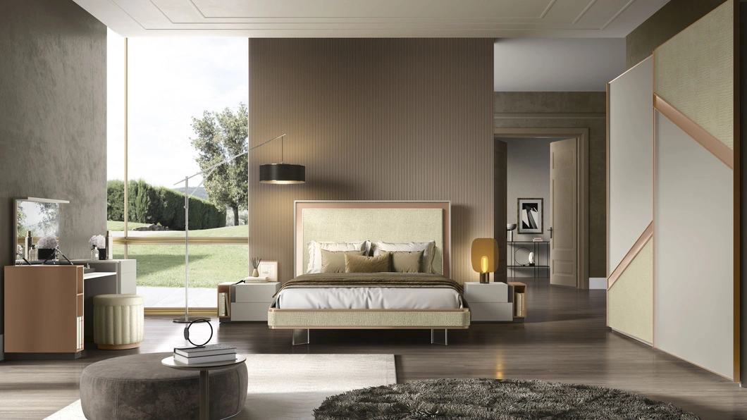 Letto in ecopelle Pasitea di Adriatica