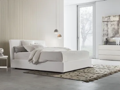 Letto in tessuto con testiera Beta Up di Pianca