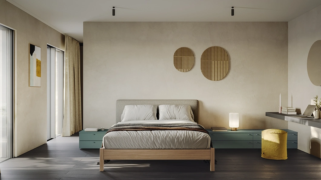 Letto con testiera Golf Cosy di Colombini Casa