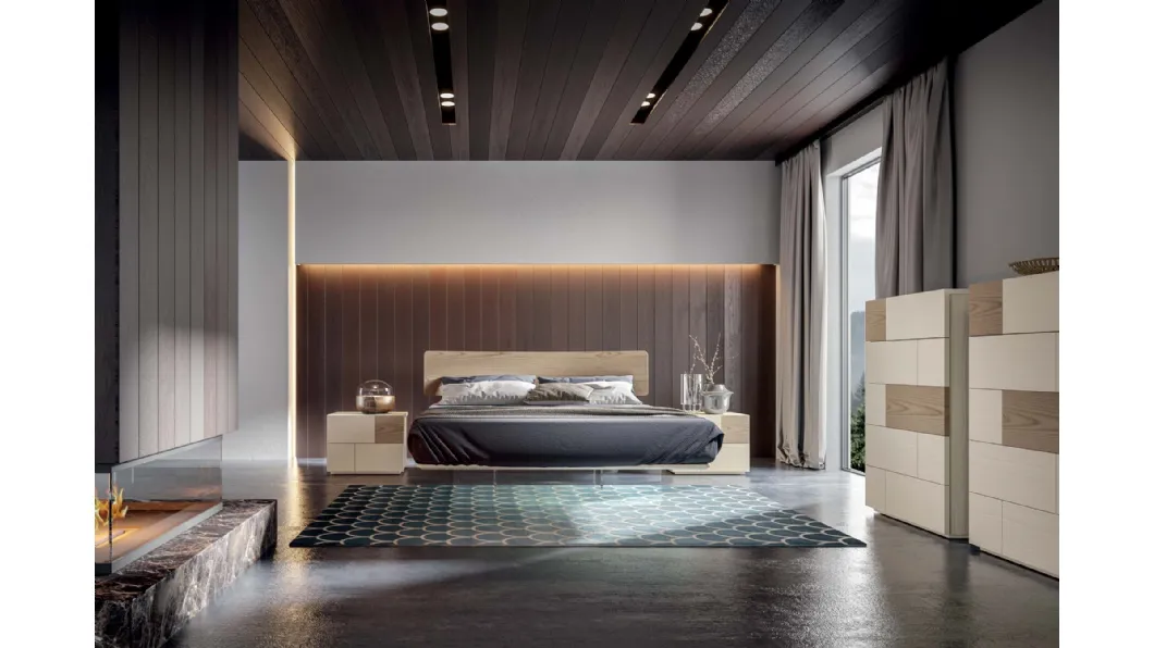 Letto con gamboni in plexiglass Fergy di Veneran