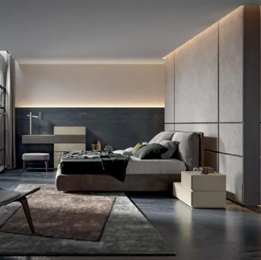 Letto con vano contenitore Levante di Veneran